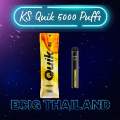 KS Quik 5000 puffs พอตใช้แล้วทิ้ง KS 5000 คำ ราคาส่ง ยกกล่อง ยกลัง จาก Kardinal Stick ขายบุหรี่ไฟฟ้าใช้แล้วทิ้ง ชาร์จไฟได้ กลิ่นชัด ราคาถูก ส่งด่วน กทม