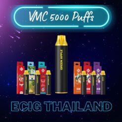 VMC 5000 Puffs ราคาส่ง พอตใช้แล้วทิ้ง จากแบรนด์ VMC รุ่นสุดคุ้มที่สุดในตอนนี้ ด้วยน้ำยา 12 ML มีให้เลือกถึง 24 กลิ่น ขาย VMC 5000 คำ ราคาส่ง ยกกล่อง ยกลัง